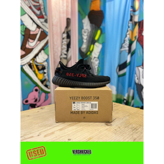 Yeezy 350 Black Red UK 7.5