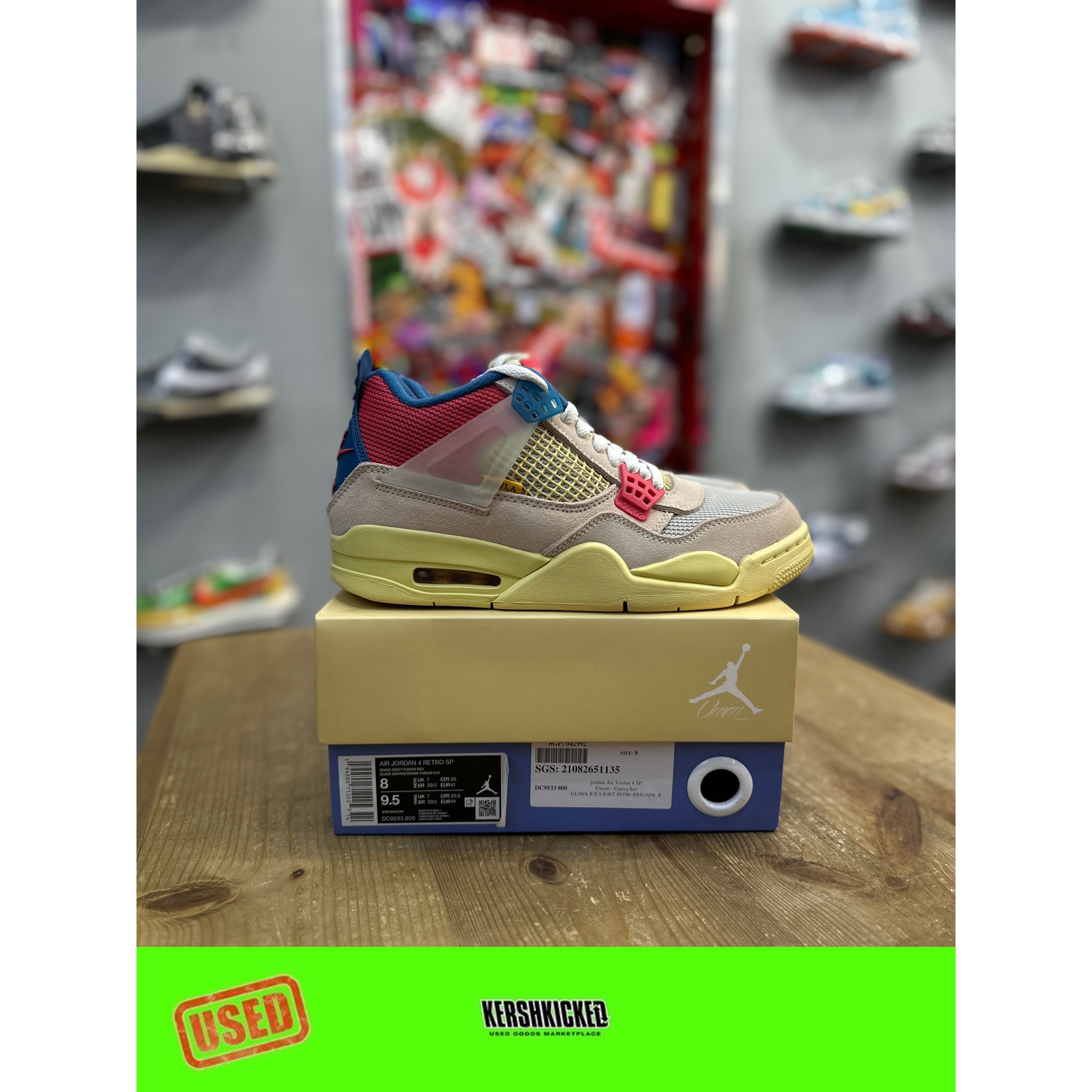 Jordan 4 Retro Union Guava Ice UK 7