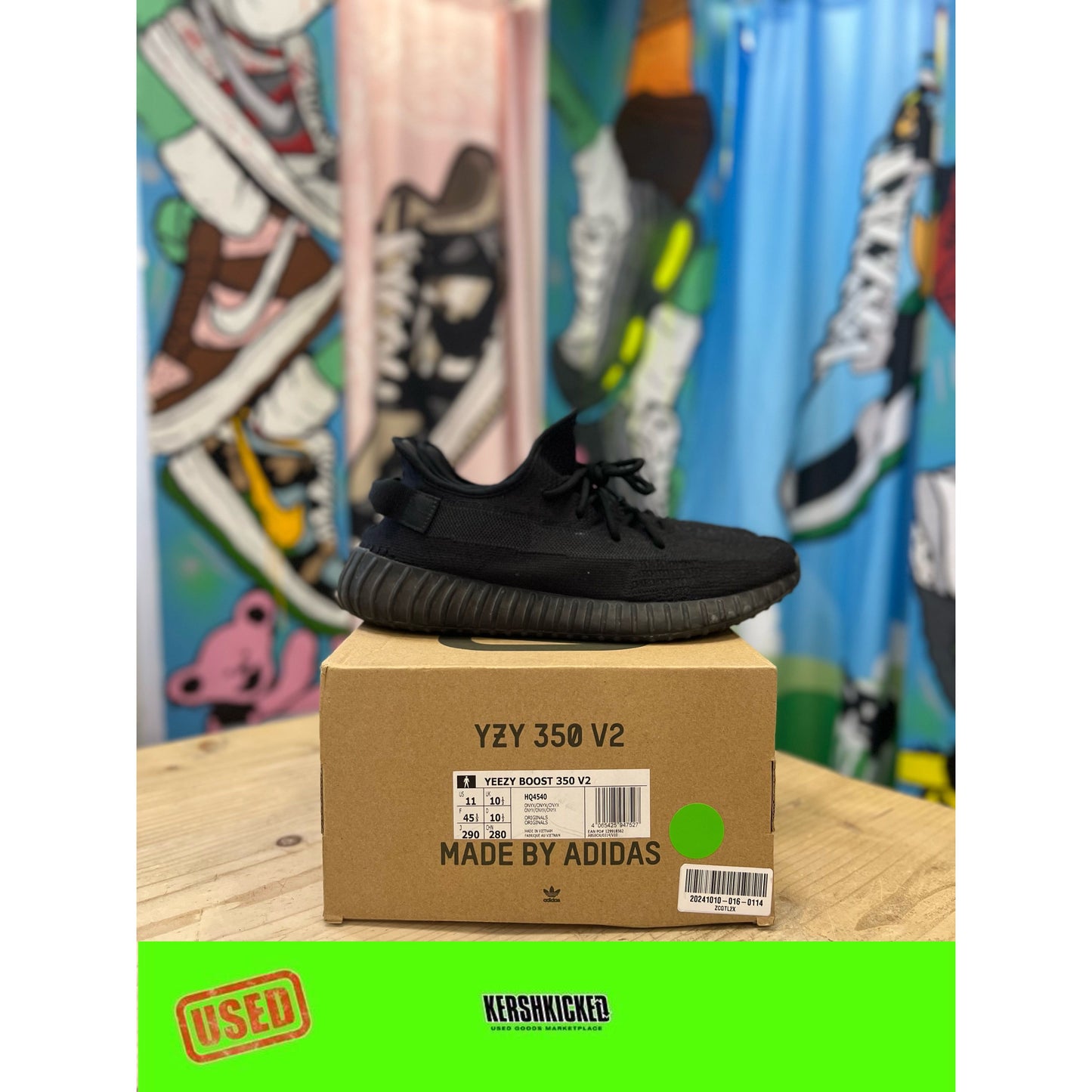 Yeezy 350 Onyx UK 10.5 by Yeezy in . Available at KershKicks for £140.00. A must-have for fans of Yeezy looking to elevate their style with this Kershkicked.