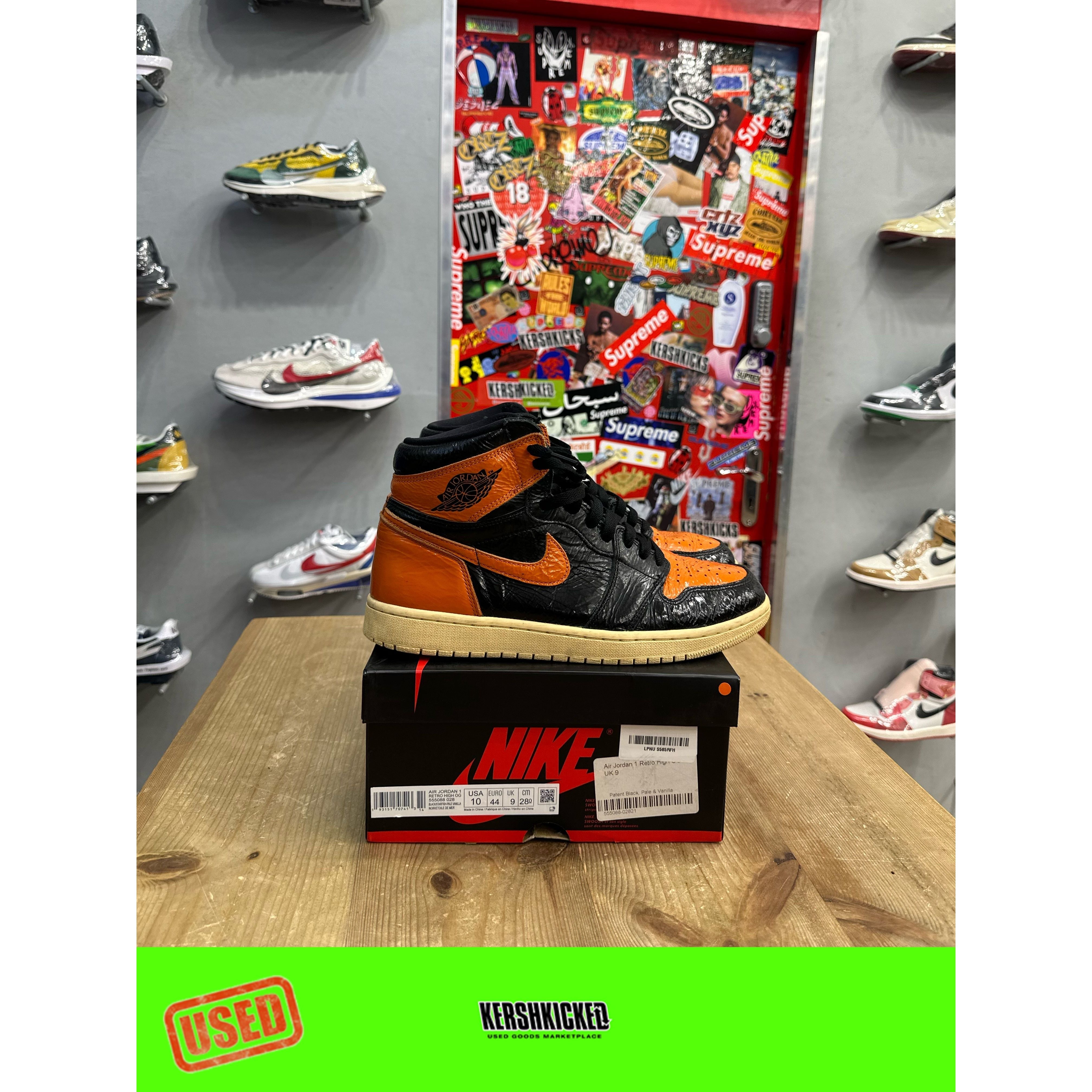 Used shattered outlet backboards