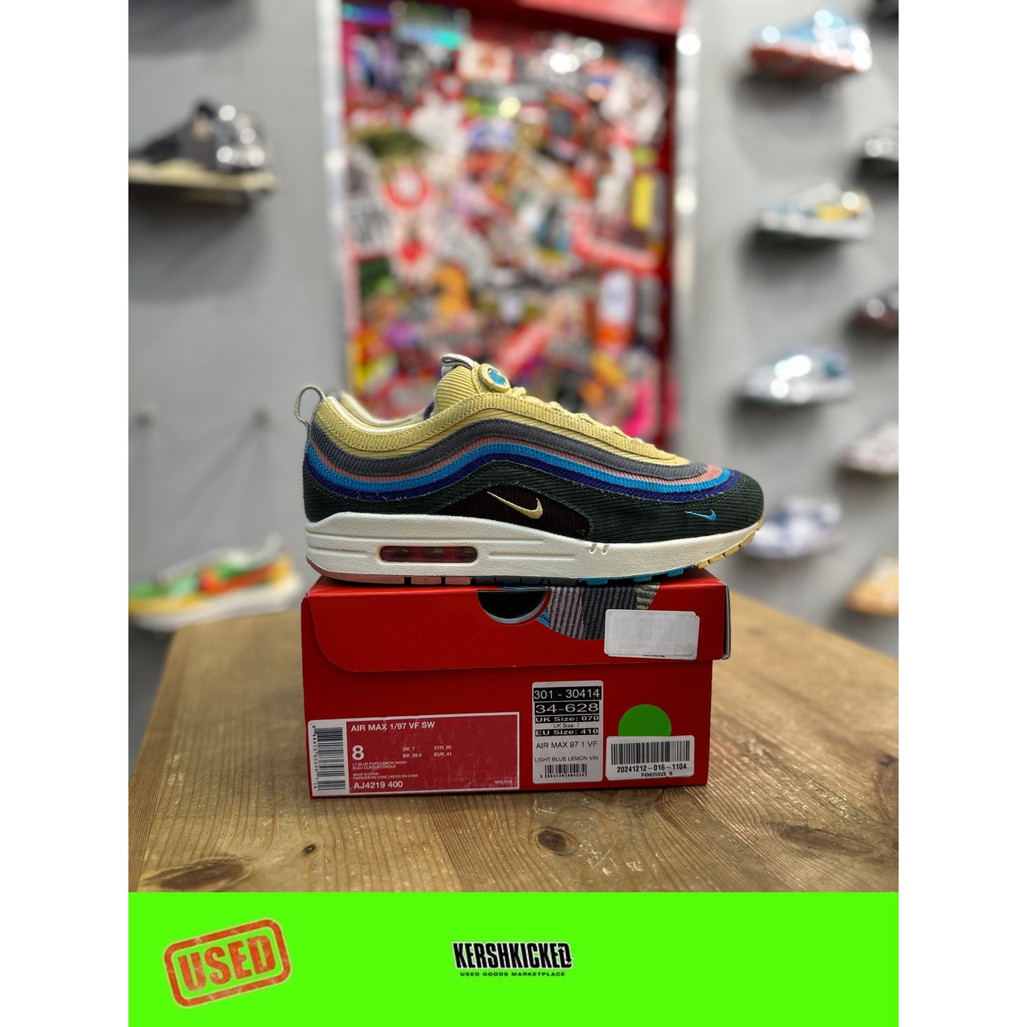 Nike Air Max 1/97 Sean Wotherspoon (Extra Lace Set Only) UK 7