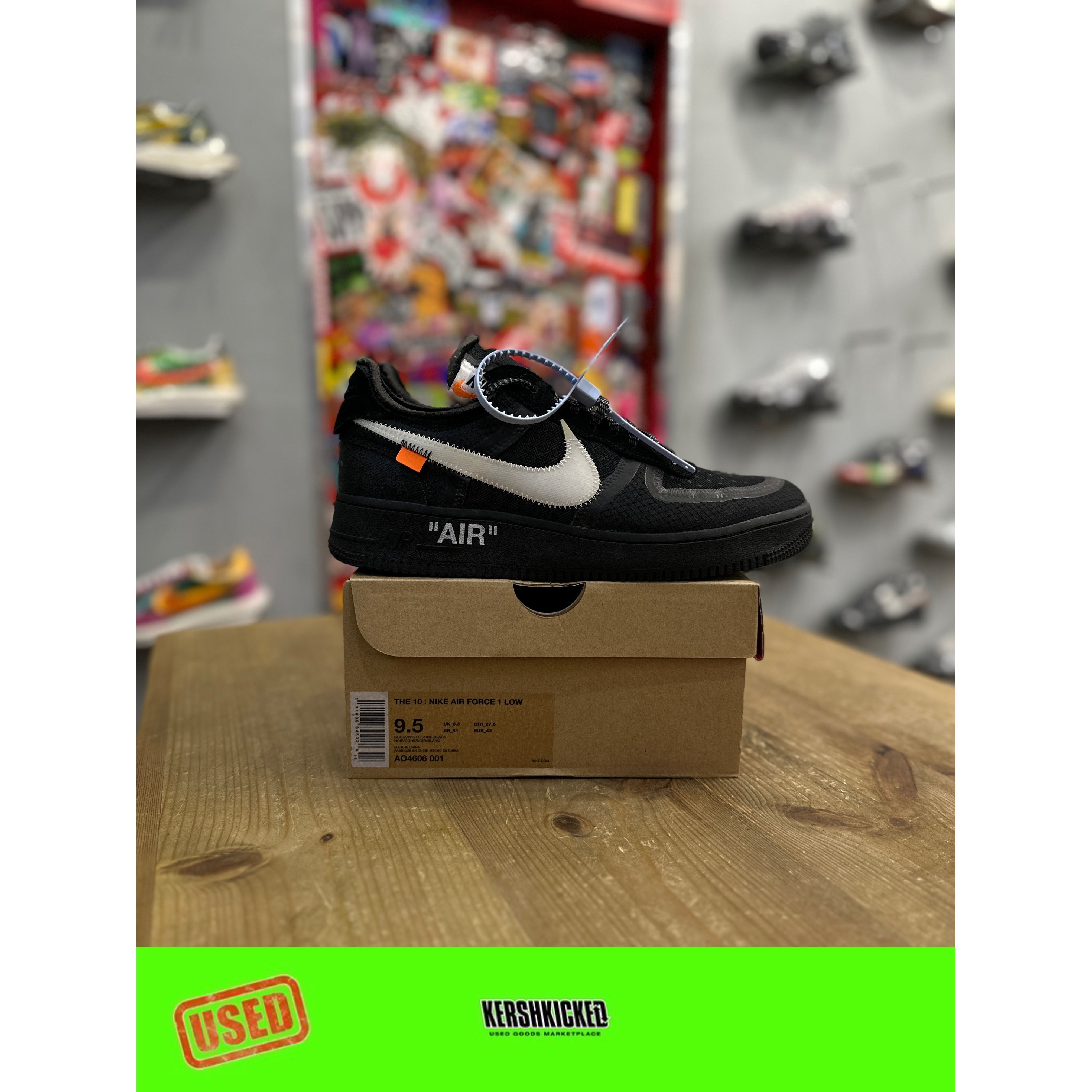 Off white air force low black on sale