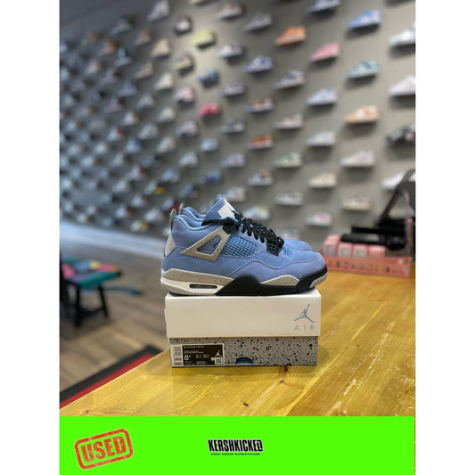 Jordan 4 Retro University Blue UK 7.5 by Jordan's in Shoes. Available at KershKicks for £235.00. A must-have for fans of Jordan's looking to elevate their style with this Kershkicked.