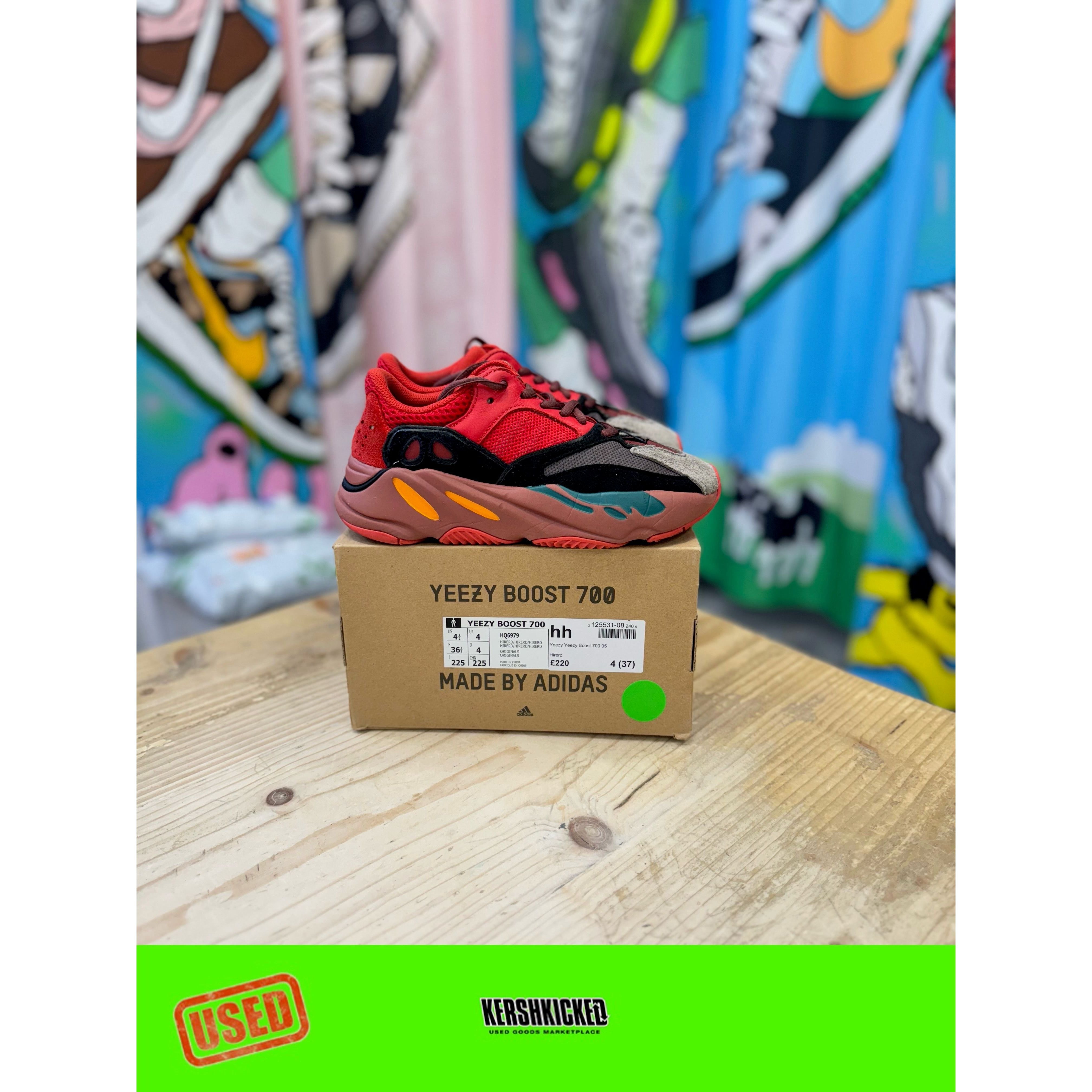 Yeezy 700 Hi Res Red UK 4 Yeezy KershKicks