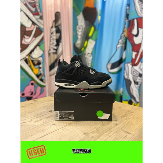 Jordan 4 Black Canvas UK 7 by Nike in . Available at KershKicks for £190.00. A must-have for fans of Nike looking to elevate their style with this Kershkicked.