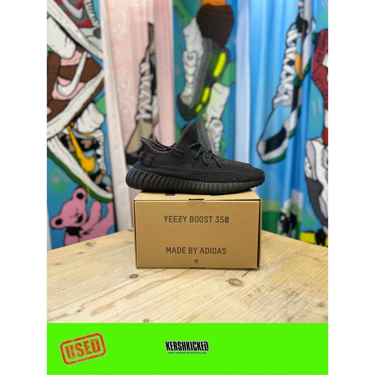 Yeezy 350 V2 static Black UK 10.5