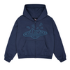 Broken Planet Zip Up Hoodie Deep Navy