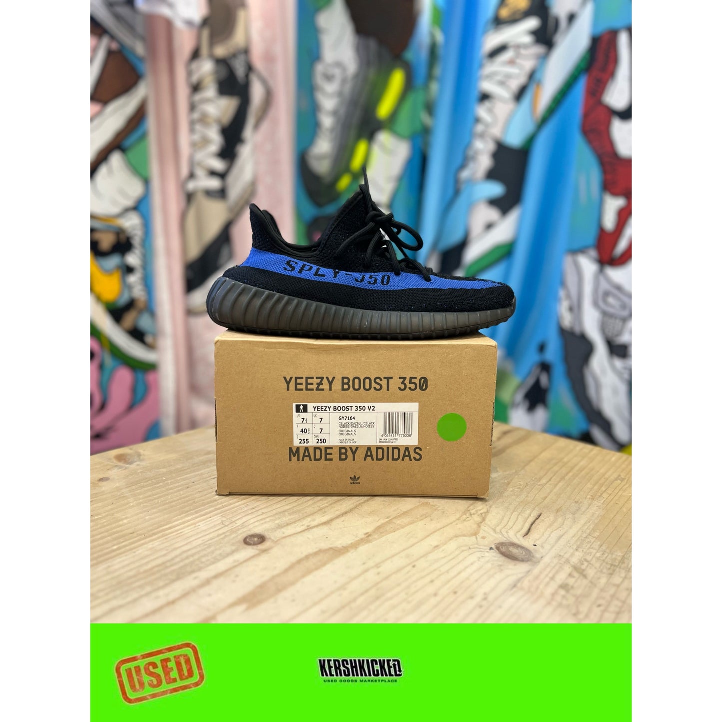 Yeezy 350 Dazzling Blue UK 7