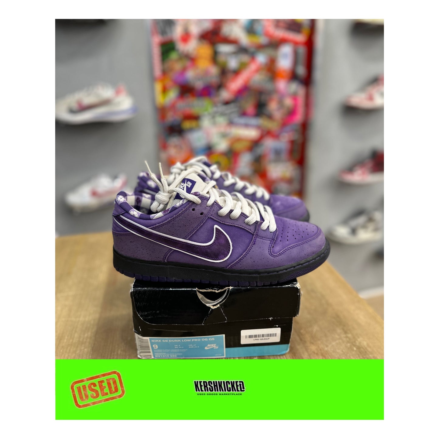 Nike SB Dunk Low Concepts Purple Lobster UK 8 by Nike in Shoes. Available at KershKicks for £625.00. A must-have for fans of Nike looking to elevate their style with this Unclassified.