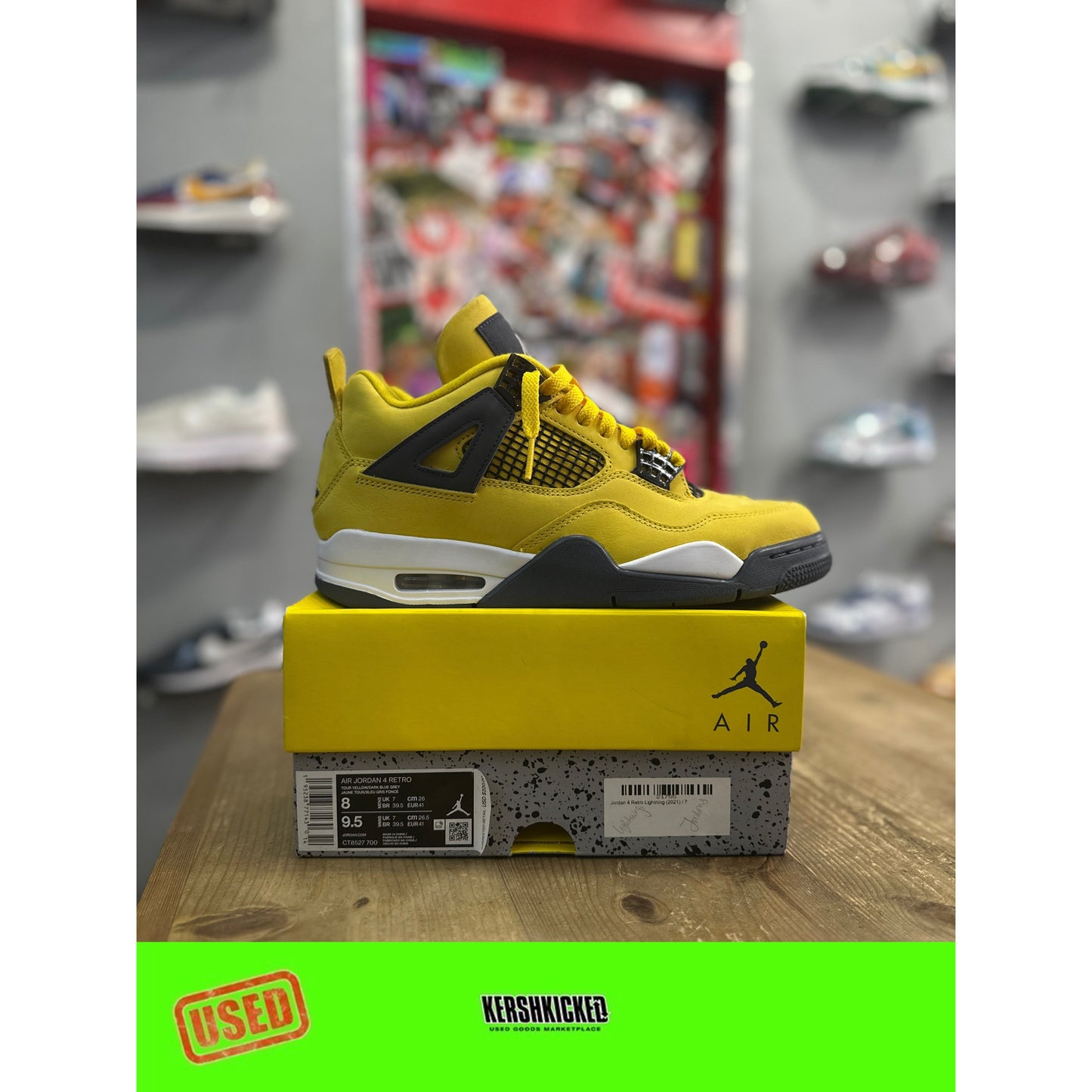 Jordan 4 Retro Lightning (2021) UK 7