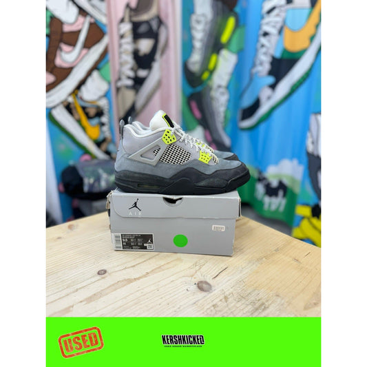 Jordan 4 Retro Neon UK 8.5. by Jordan's in Uncategorized. Available at KershKicks for £215.00. A must-have for fans of Jordan's looking to elevate their style with this Kershkicked.