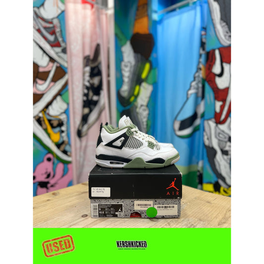 Jordan 4 Seafoam UK 6 by Jordan's in . Available at KershKicks for £175.00. A must-have for fans of Jordan's looking to elevate their style with this Kershkicked.