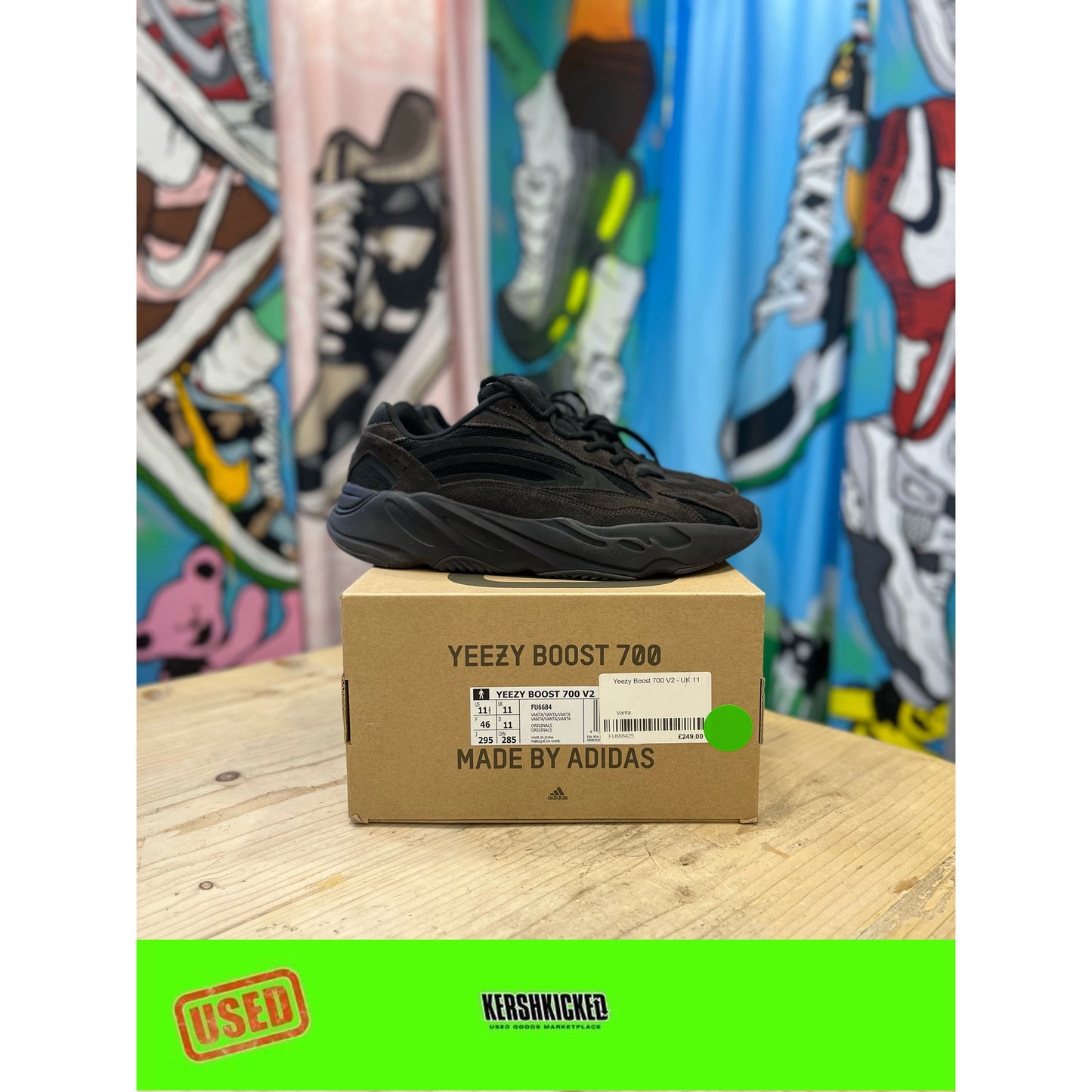 Yeezy 700 Vanta UK 11 by Yeezy in . Available at KershKicks for £135.00. A must-have for fans of Yeezy looking to elevate their style with this Kershkicked.