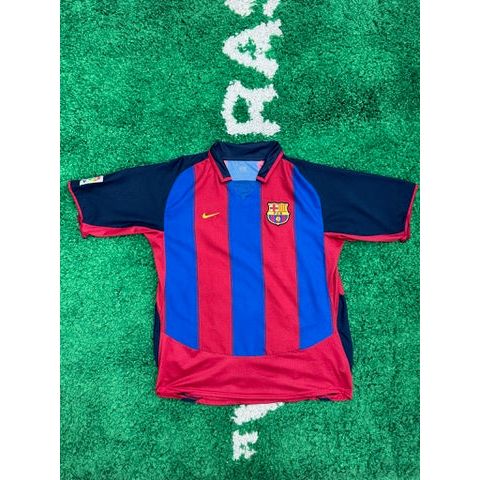 Barcelona Home Shirt 2003-2004 XL by KershKits in Clothing. Available at KershKicks for £70.00. A must-have for fans of KershKits looking to elevate their style with this Kits.