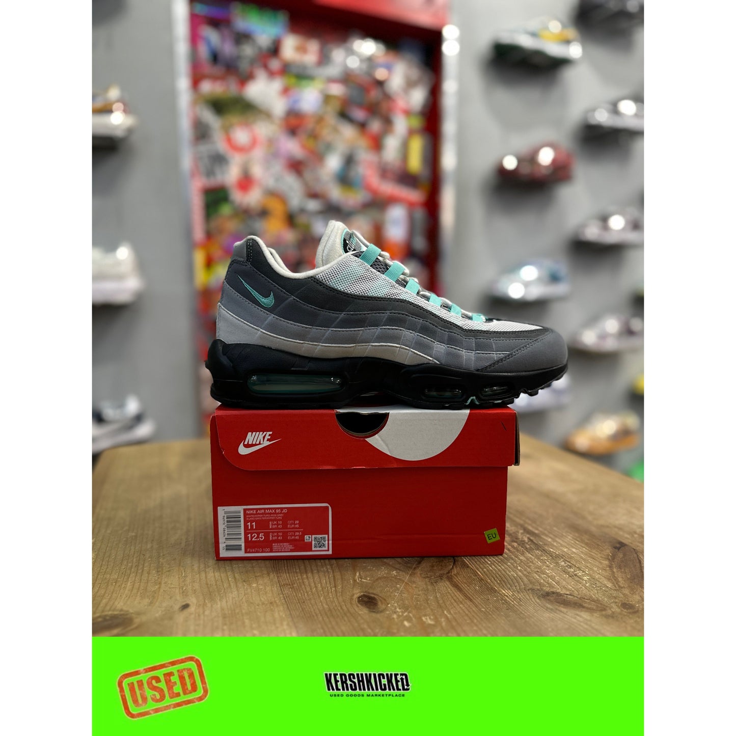 Nike Air Max 95 Hyper Turquoise UK 10