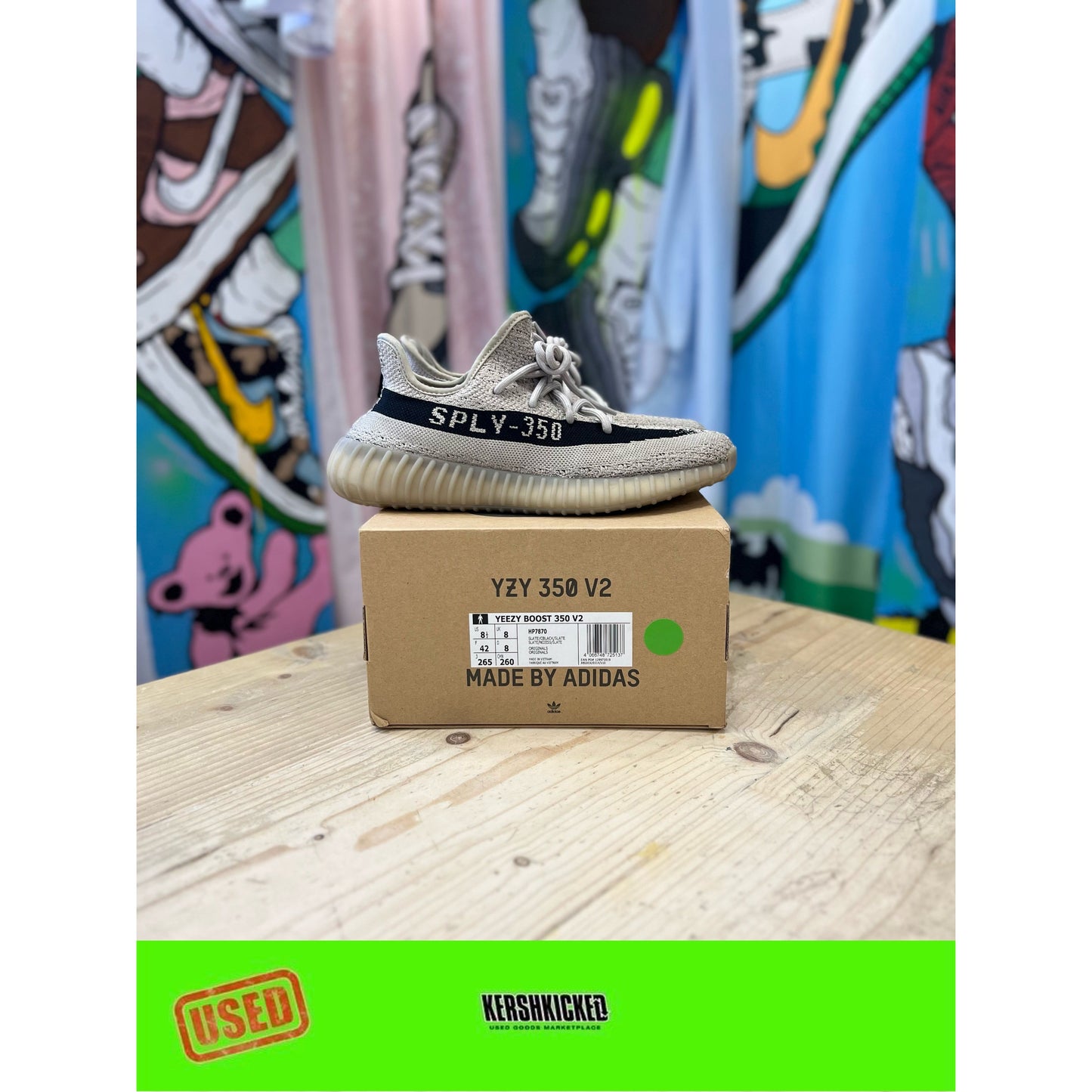 Yeezy 350 Slate UK 8