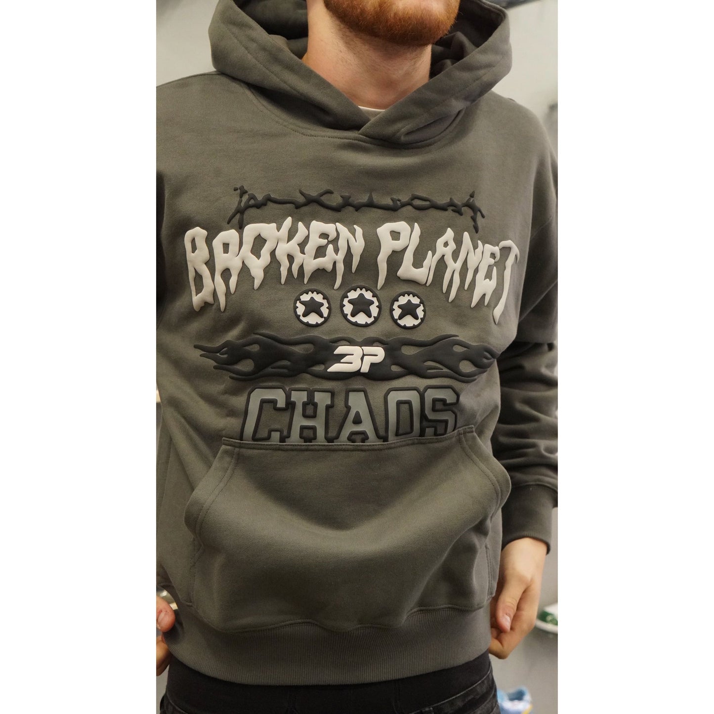 Broken Planet Chaos Hoodie Gunmetal Grey by Broken Planet Market in Uncategorized. Available at KershKicks for £185.00. A must-have for fans of Broken Planet Market looking to elevate their style with this Hoodie.