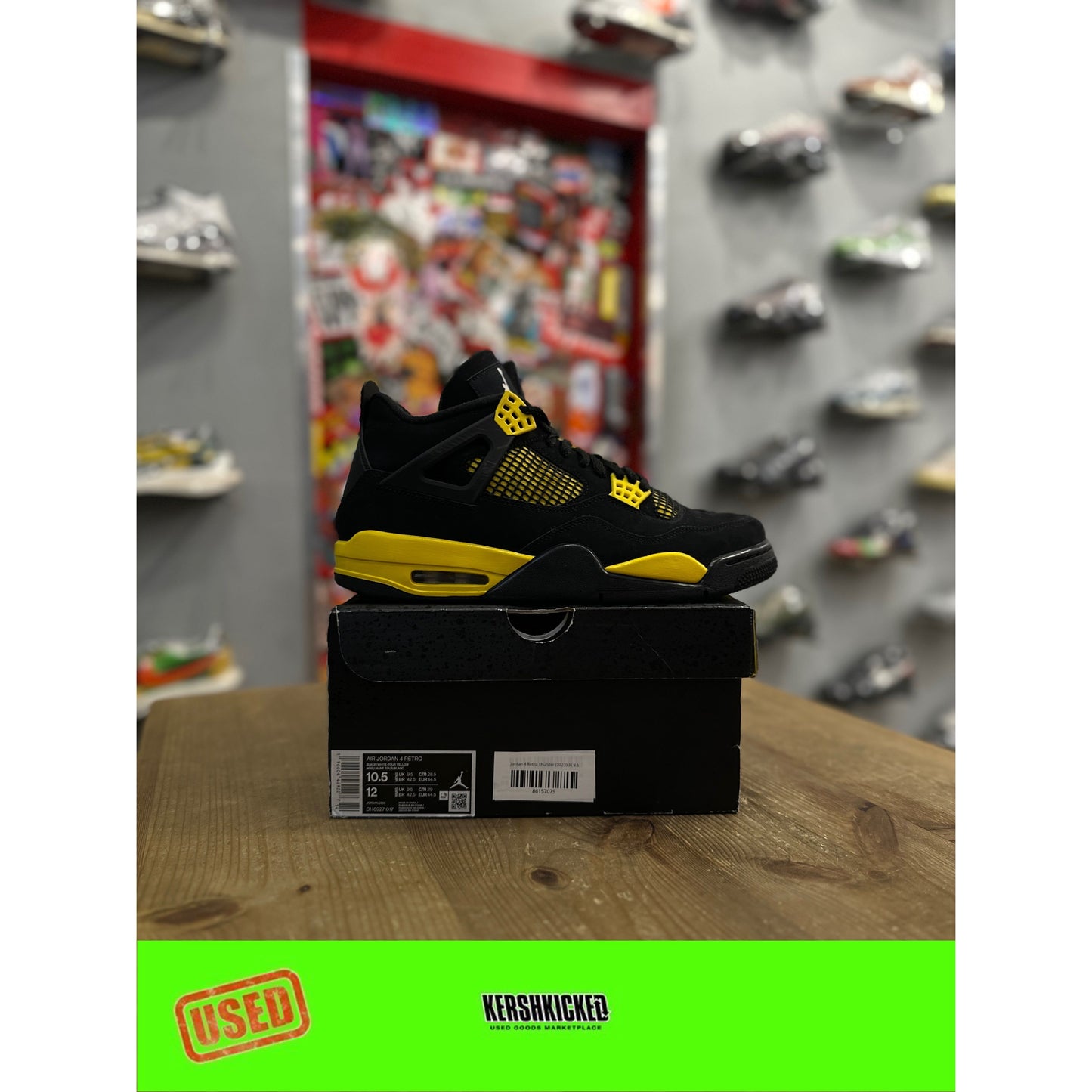 Jordan 4 Retro Thunder (2023) UK 9.5