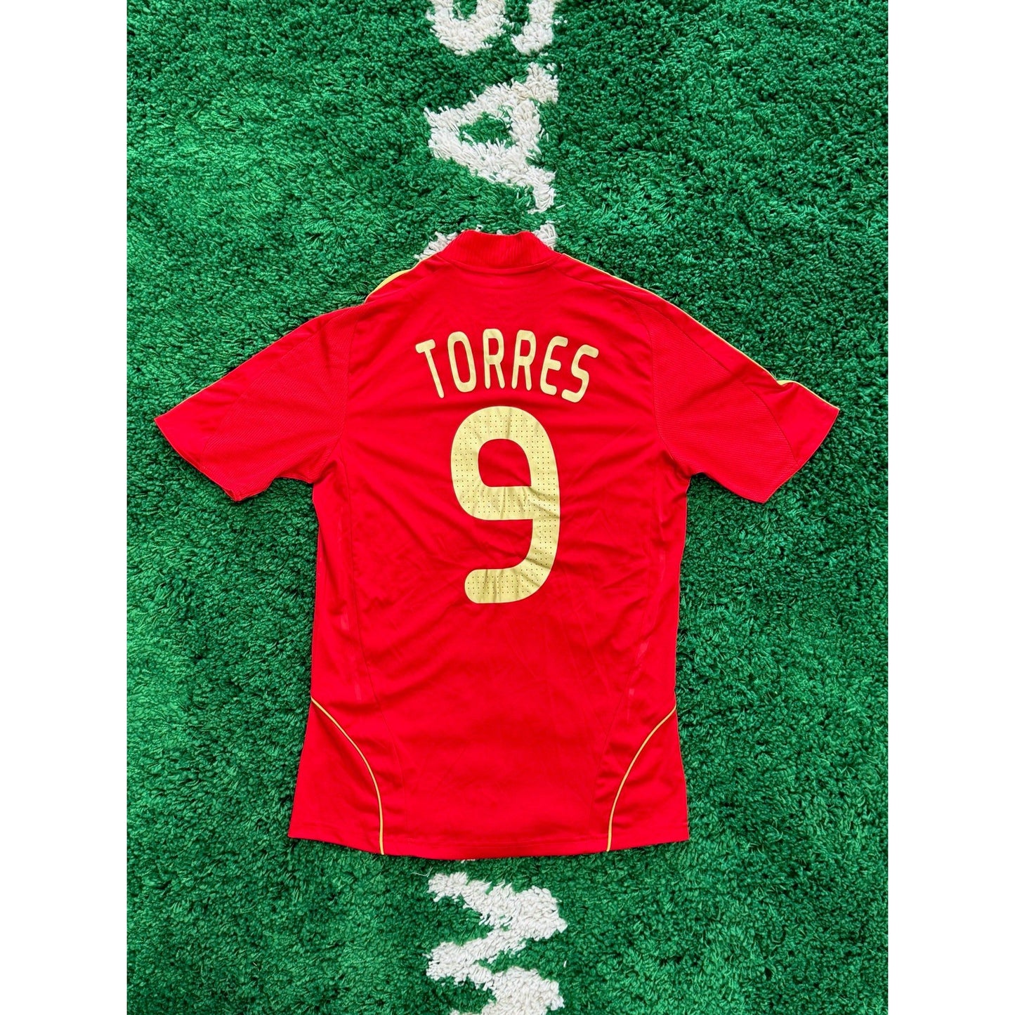 Spain Home Shirt 2007-2008 Torres #9 S