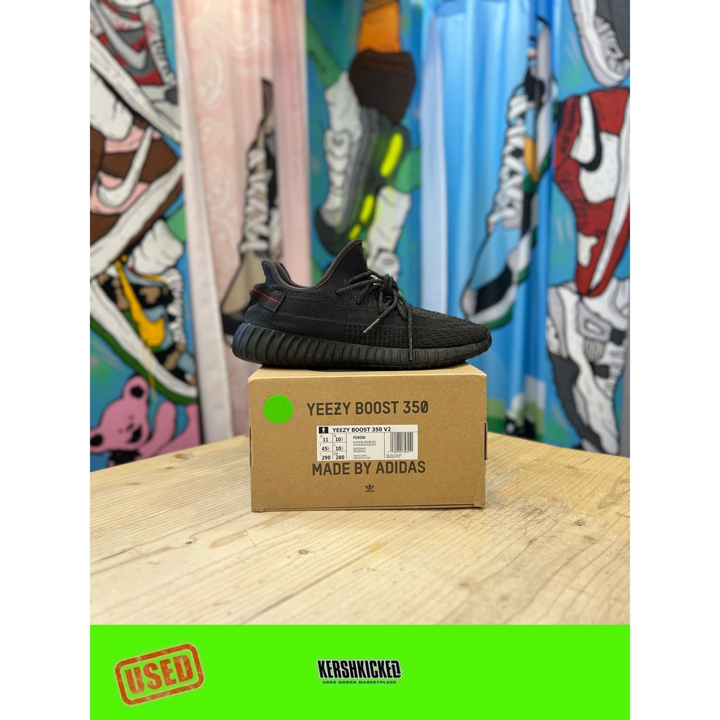 Yeezy 350 static Black UK 10.5