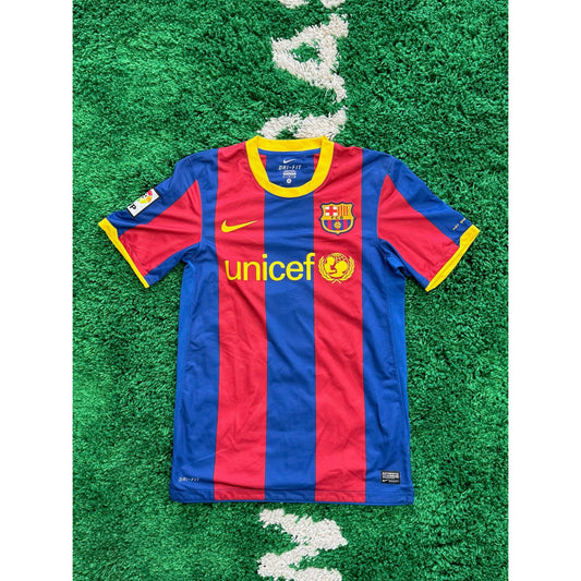 Barcelona Home Shirt 2010-2011 Villa #7 S by KershKits in Clothing. Available at KershKicks for £100.00. A must-have for fans of KershKits looking to elevate their style with this Kits.