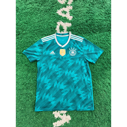 Germany 2018-2019 Away Shirt L 9/10 by KershKits in Clothing. Available at KershKicks for £55.00. A must-have for fans of KershKits looking to elevate their style with this Kits.