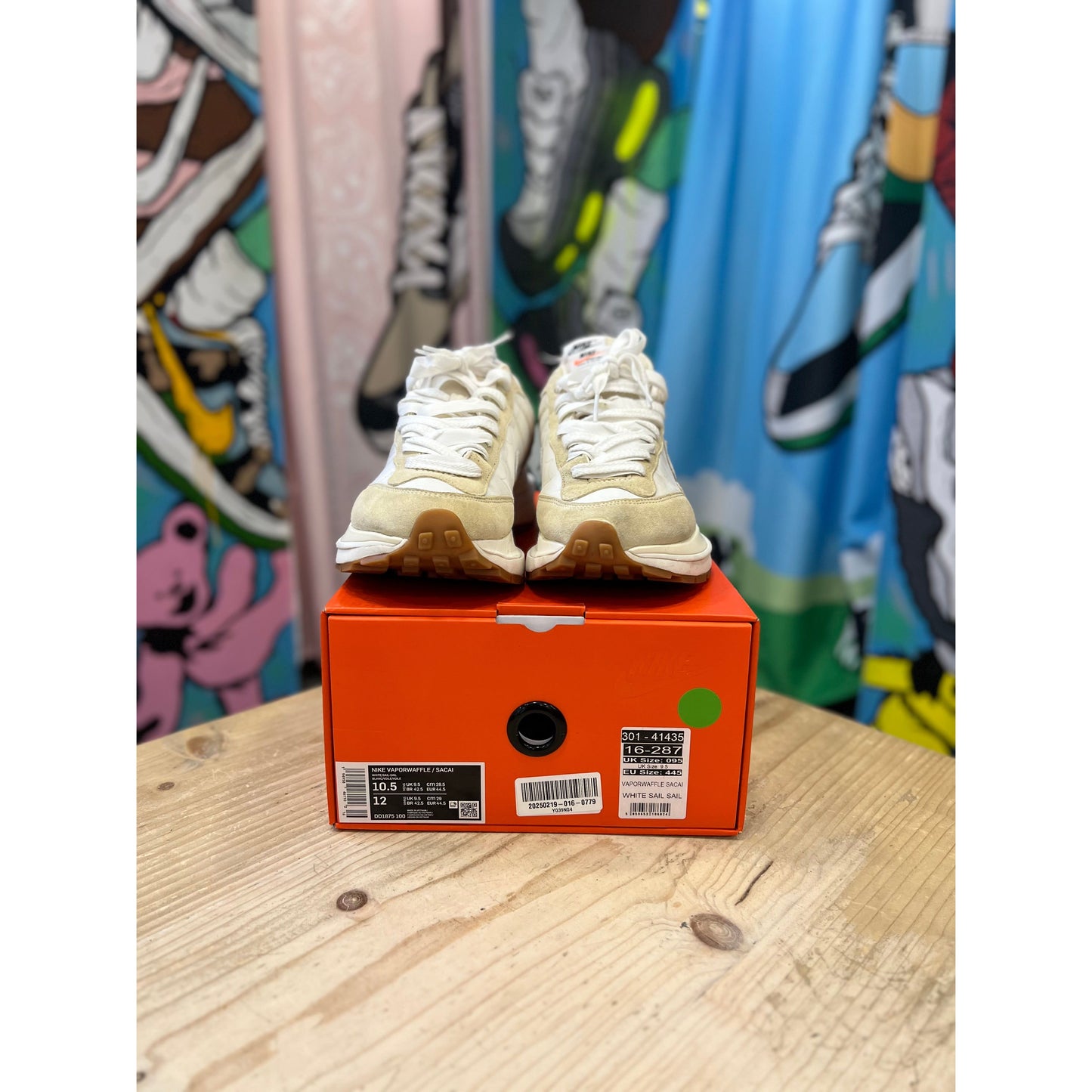 Nike Sacai Vapourwaffle Sail Gum UK9.5