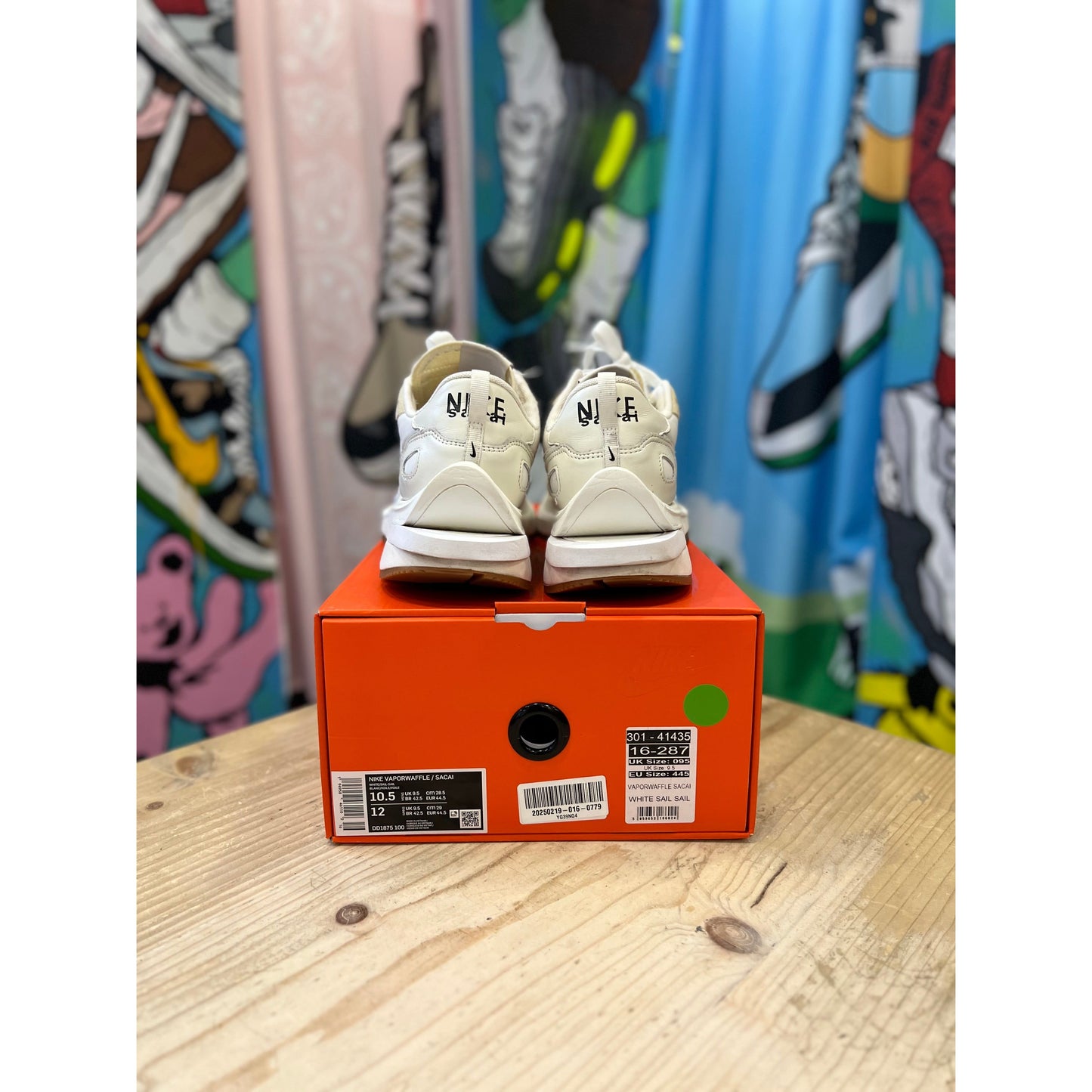 Nike Sacai Vapourwaffle Sail Gum UK9.5