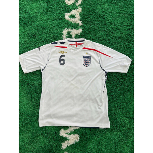 England Home Shirt 2008-2010 Terry #6 XL 9/10