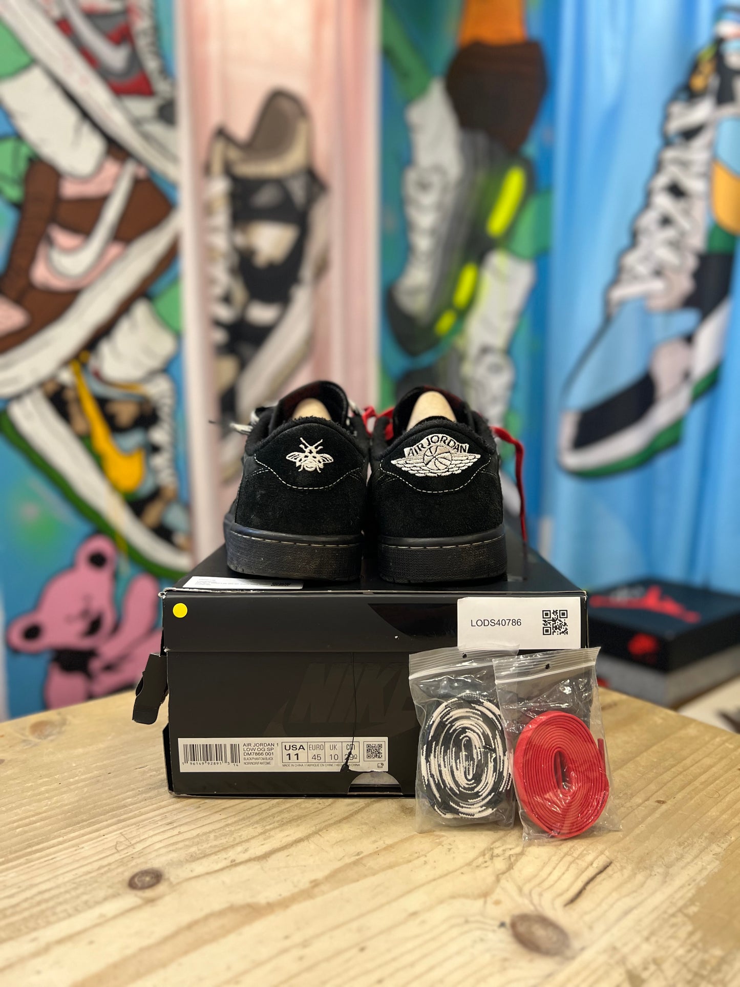 Jordan 1 Low Travis Scott -  Black Phantom UK 10