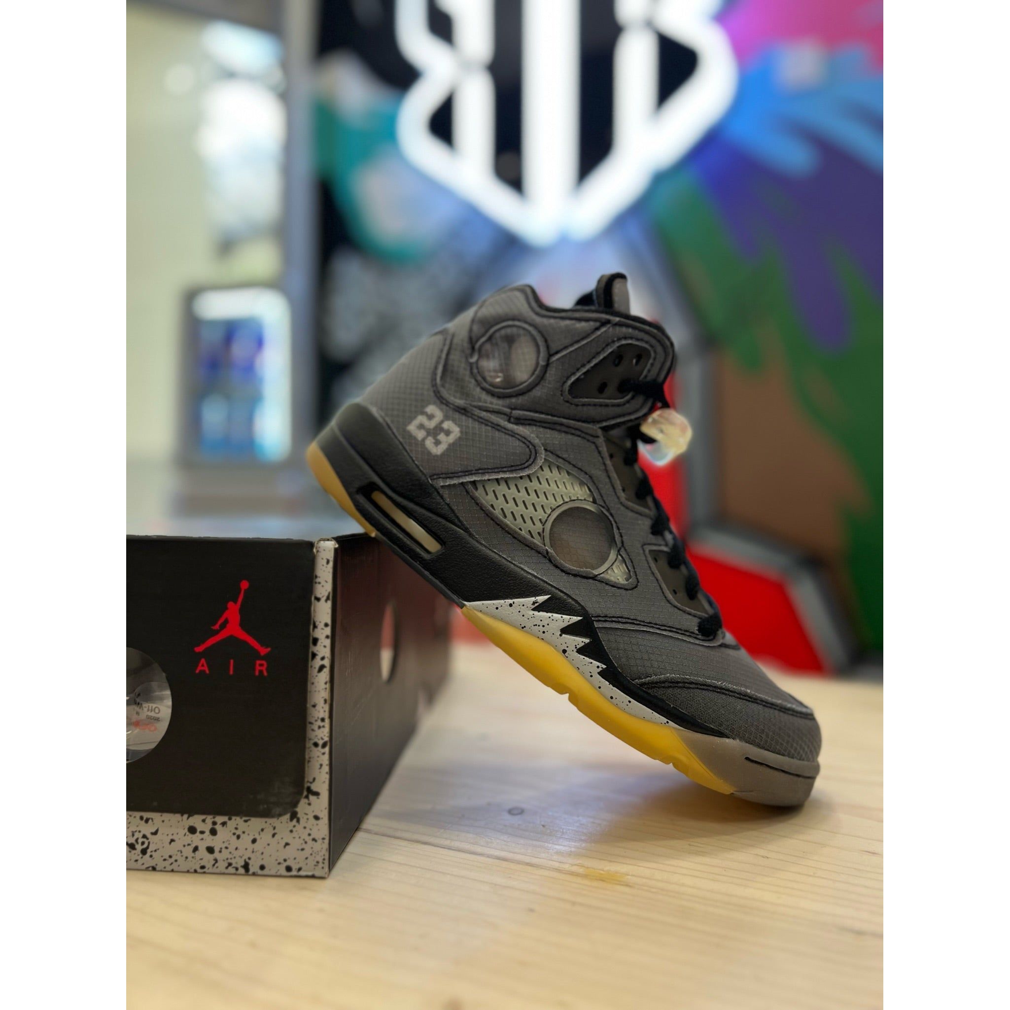 Jordan 5 Retro Off White Black