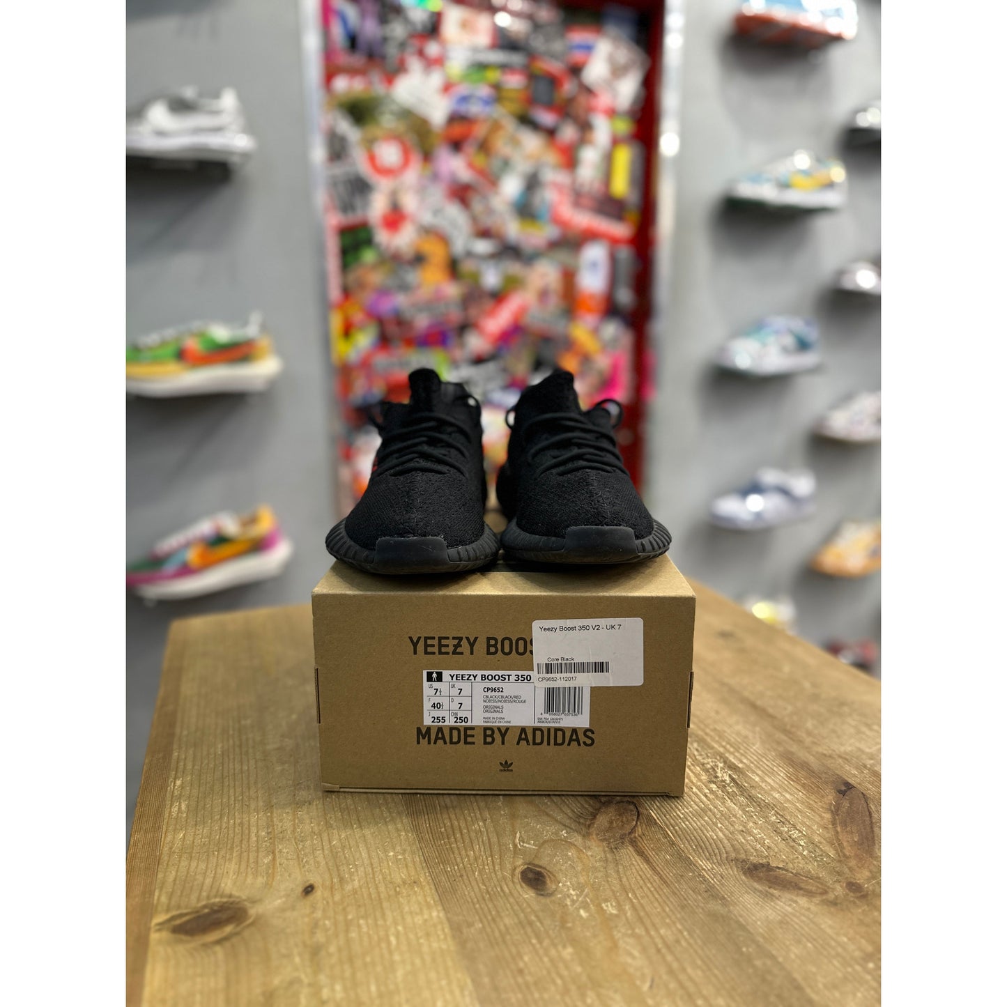 adidas Yeezy Boost 350 V2 Black Red UK 7