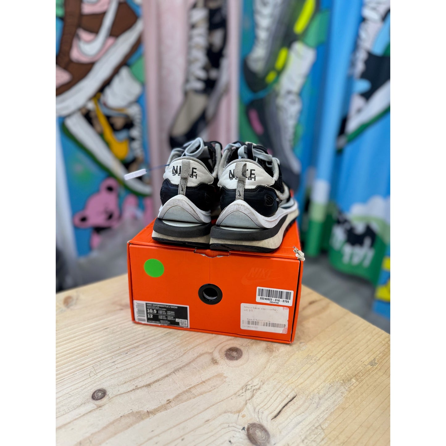 Nike Sacai Vaporwaffle Black White UK 9.5 by Nike in Uncategorized. Available at KershKicks for £275.00. A must-have for fans of Nike looking to elevate their style with this Kershkicked.