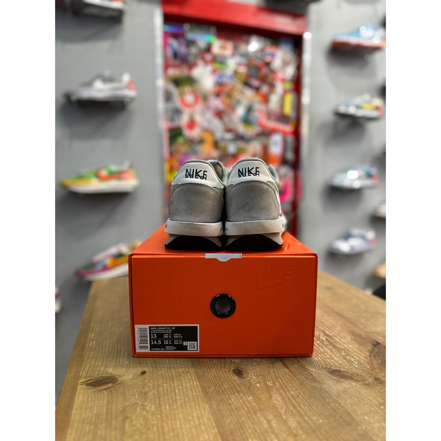 Nike LD Waffle SF sacai Fragment Grey UK 12