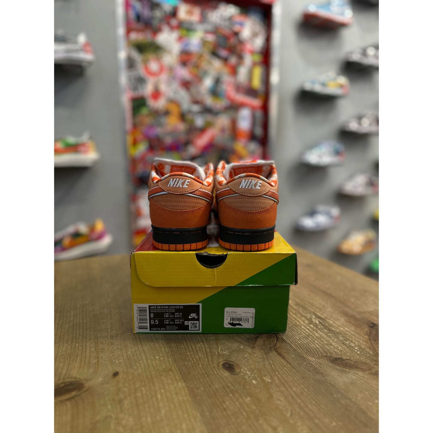 Nike SB Dunk Low Concepts Orange Lobster UK 7