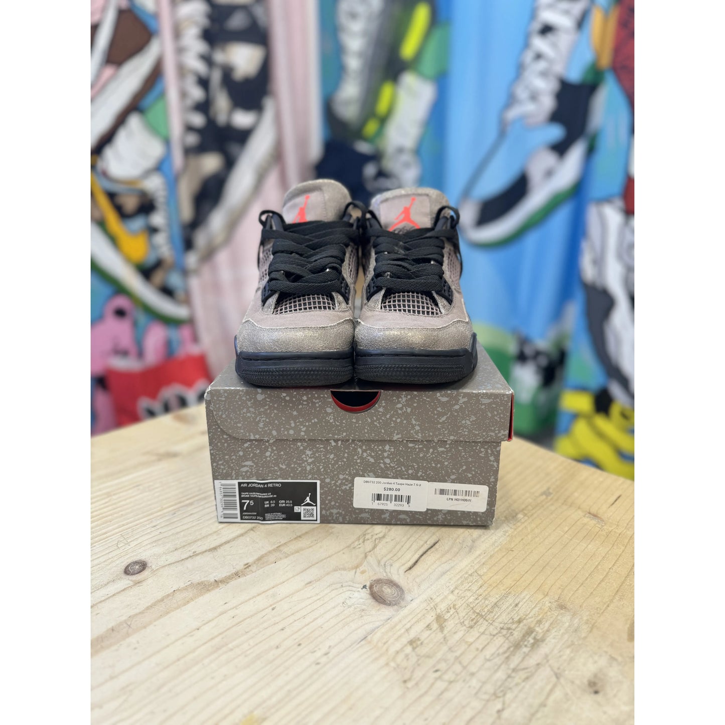 Jordan 4 Retro Taupe Haze UK 6.5 by Jordan's in Uncategorized. Available at KershKicks for £170.00. A must-have for fans of Jordan's looking to elevate their style with this Shoes.