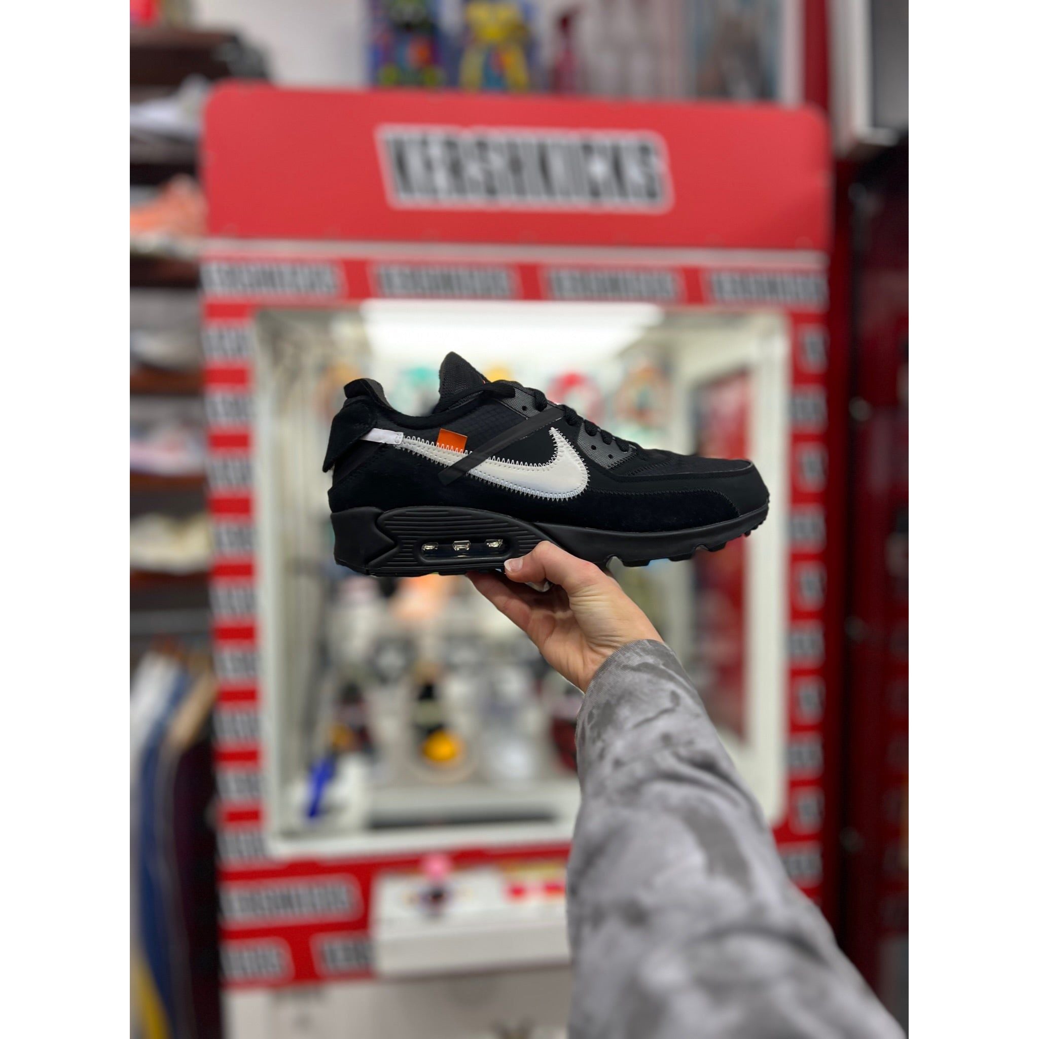 Nike Off White Air Max 90 Black Nike KershKicks