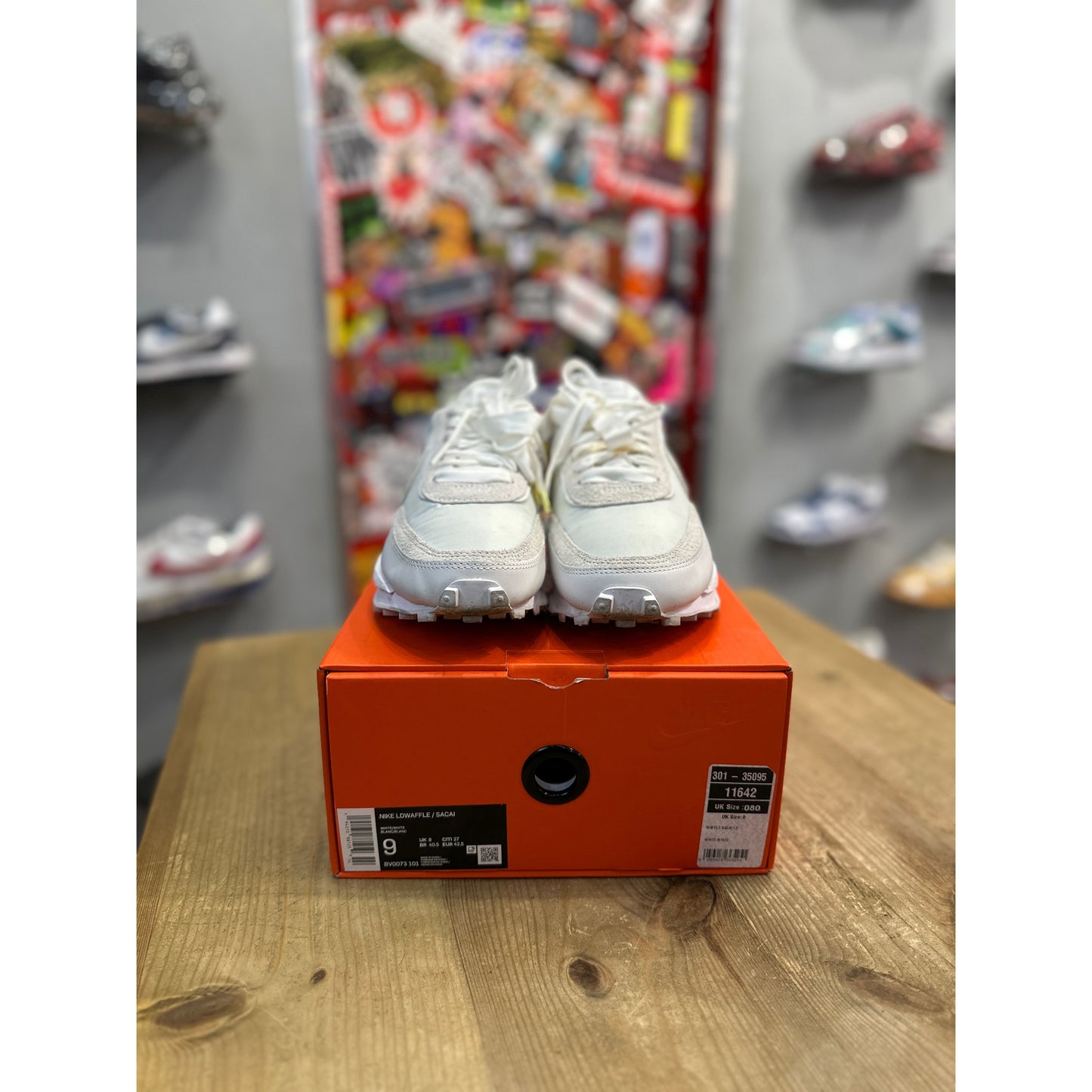 Nike LD Waffle sacai White Nylon UK 8