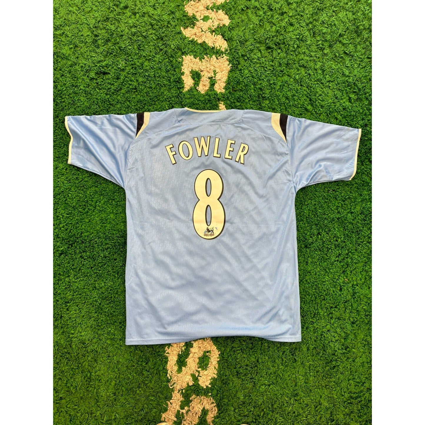 Manchester City 2004/06 Home Shirt L Fowler #9 8/10 by KershKits in . Available at KershKicks for £75.00. A must-have for fans of KershKits looking to elevate their style with this Kits.