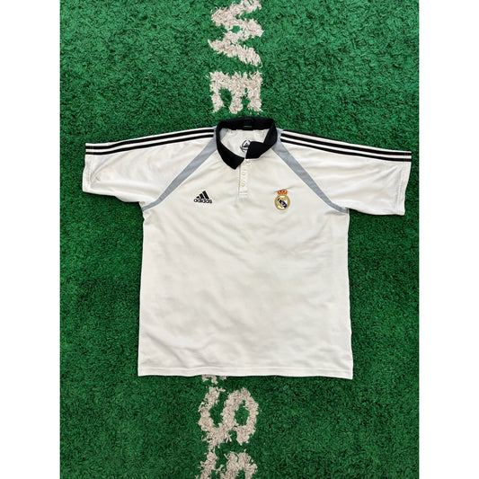 Real Madrid Polo Shirt 2004/05 XXL 7/10 by KershKits in . Available at KershKicks for £48.00. A must-have for fans of KershKits looking to elevate their style with this Kits.