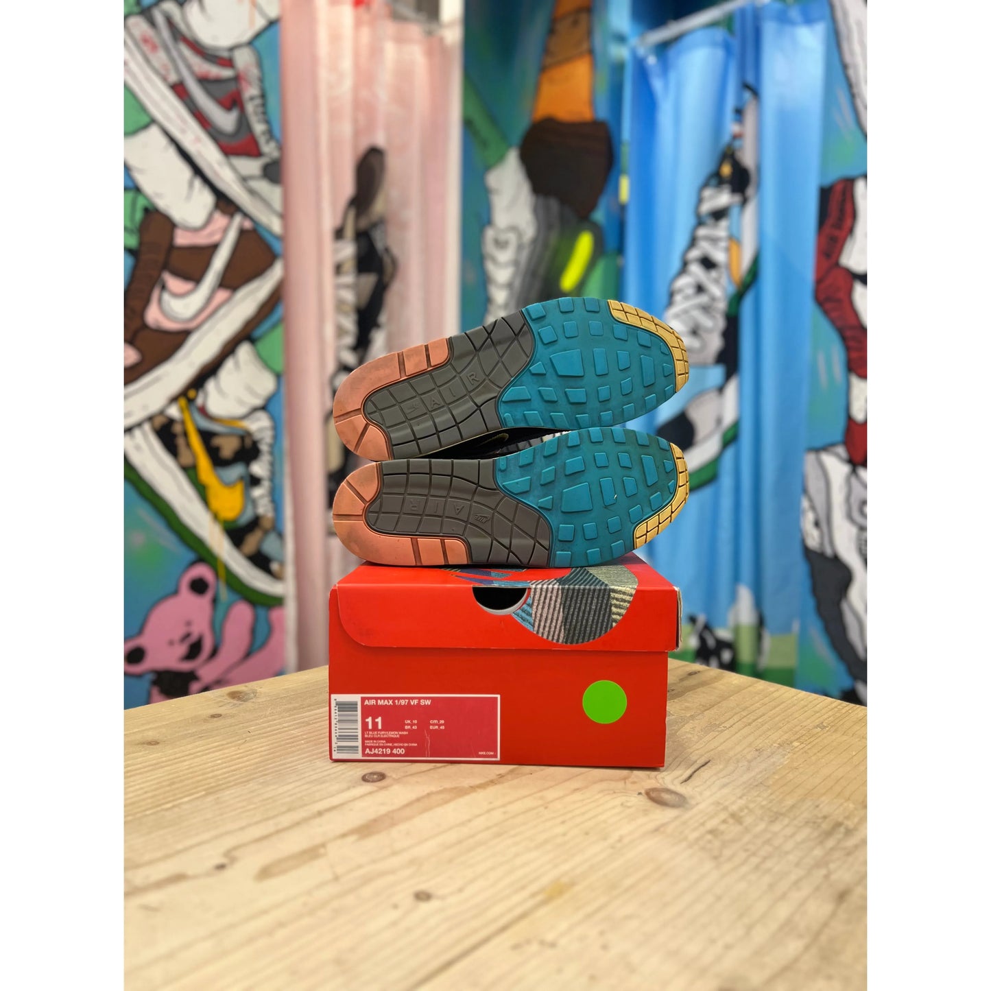 Air Max 97/1 Sean Wotherspoon Signed UK10 by Nike in Uncategorized. Available at KershKicks for £550.00. A must-have for fans of Nike looking to elevate their style with this Kershkicked.