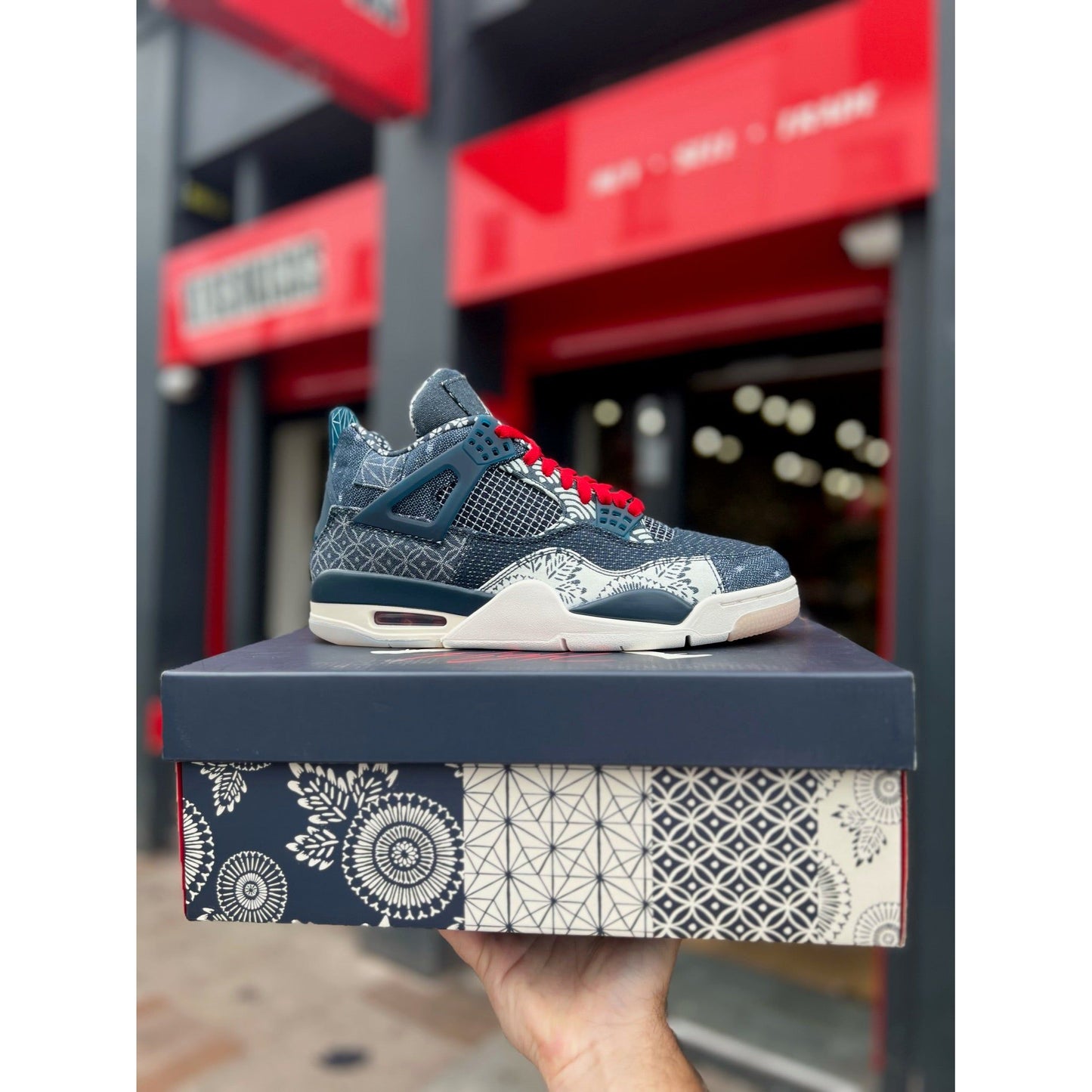 Jordan 4 Retro SE Sashiko by Jordan's in Shoes. Available at KershKicks for £325.00. A must-have for fans of Jordan's looking to elevate their style with this Shoes.