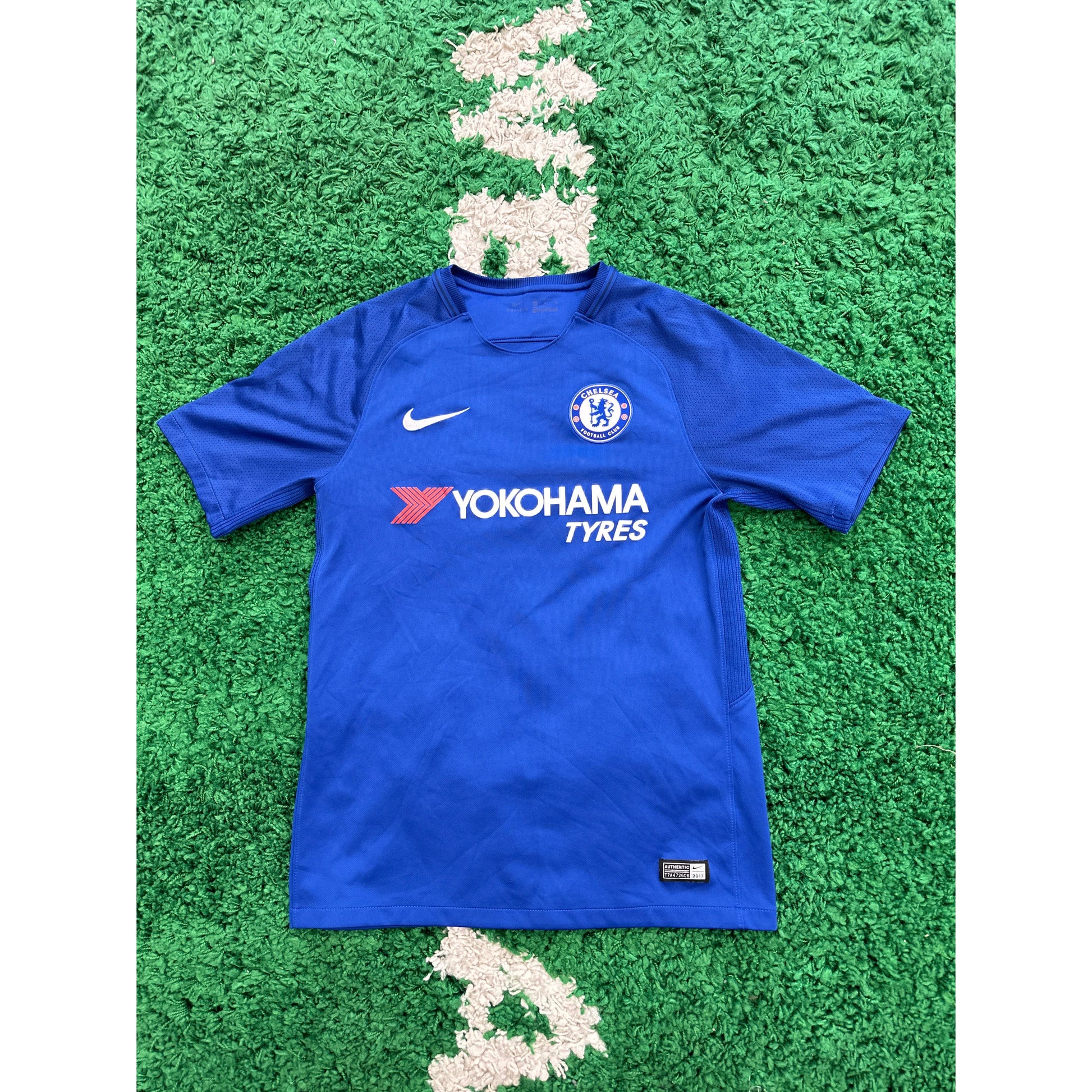 Chelsea 2017-18 Home Shirt S 8/10 by KershKits in . Available at KershKicks for £45.00. A must-have for fans of KershKits looking to elevate their style with this Kits.