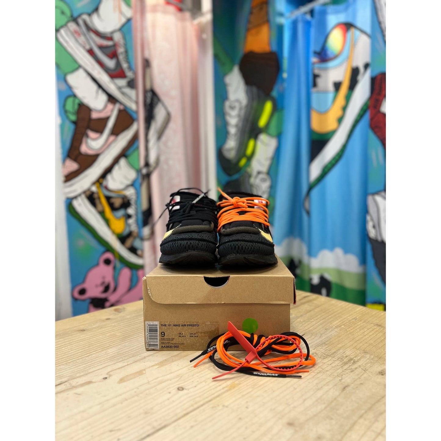 Nike Off White Presto Black UK 8