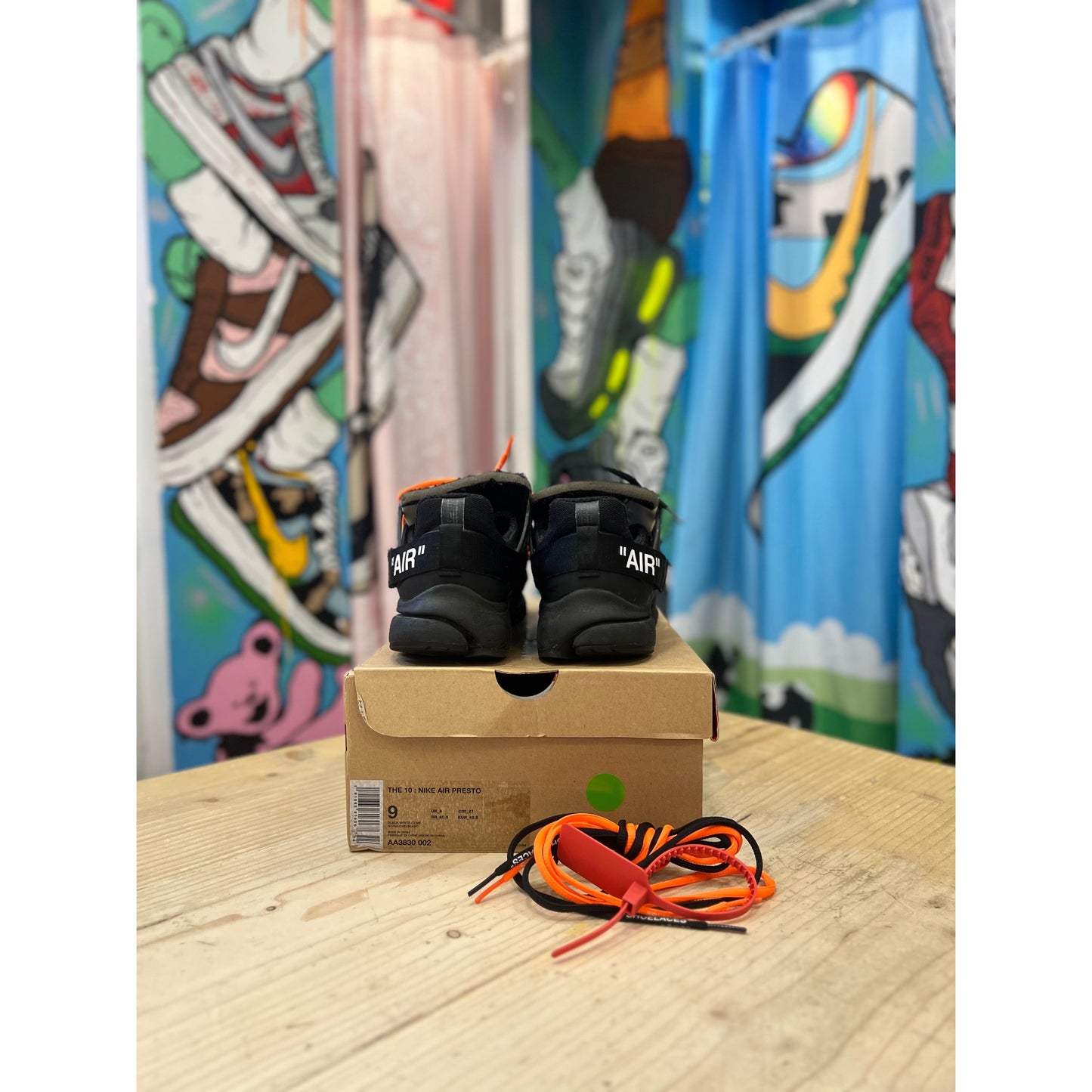 Nike Off White Presto Black UK 8