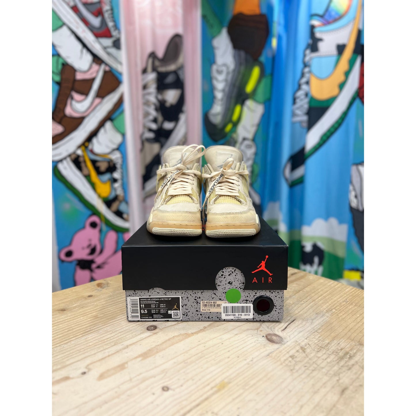 Nike Jordan 4 x Off White Sail UK 8.5