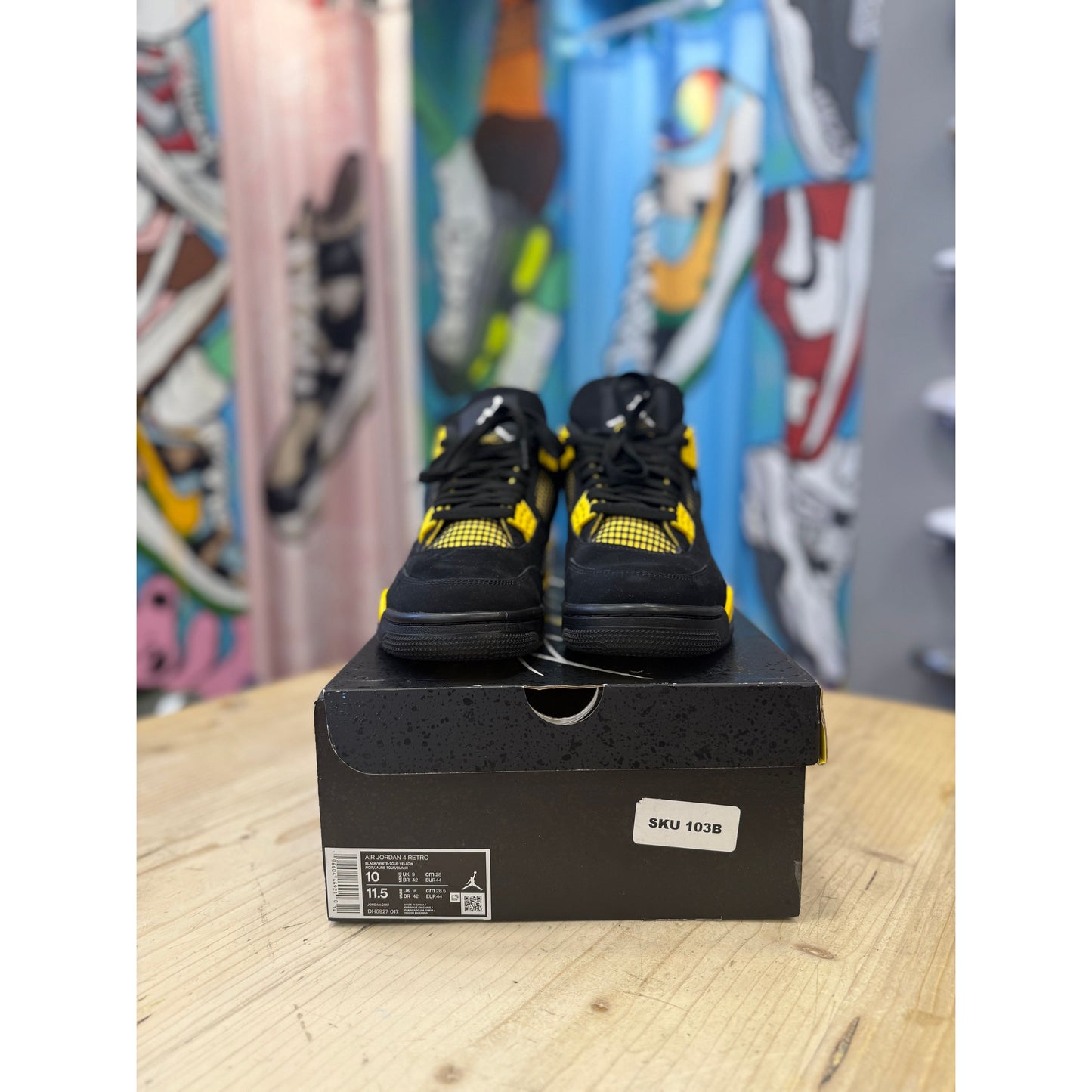 Jordan 4 Retro Yellow Thunder UK 9