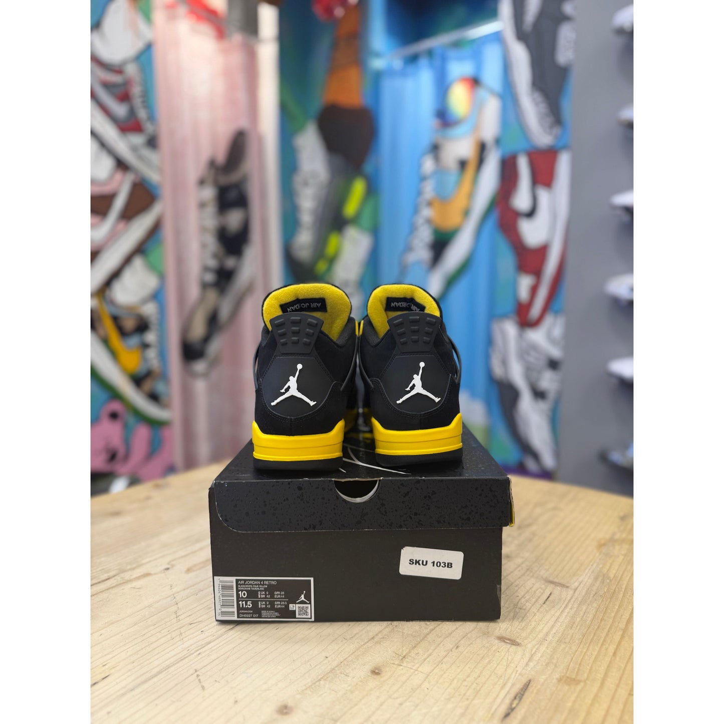 Jordan 4 Retro Yellow Thunder UK 9