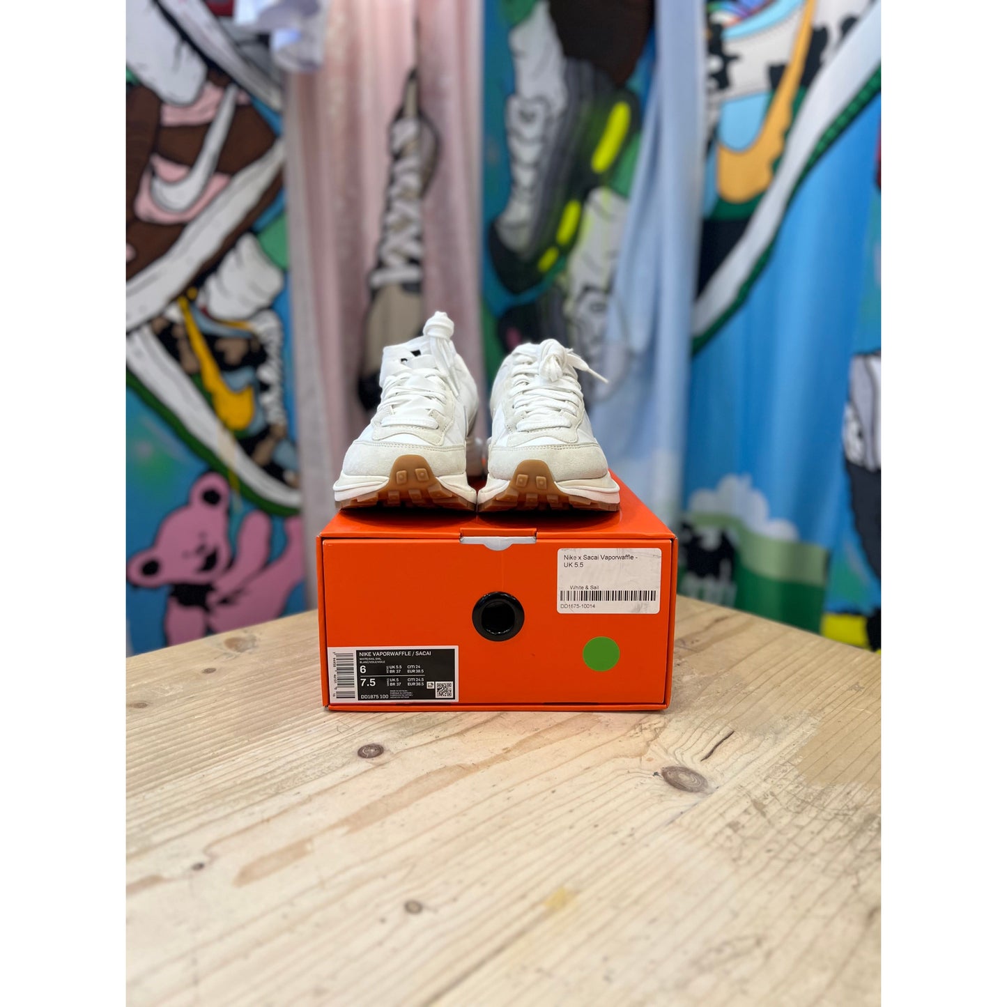 Nike Sacai Vaporwaffle Sail Gum UK 5.5