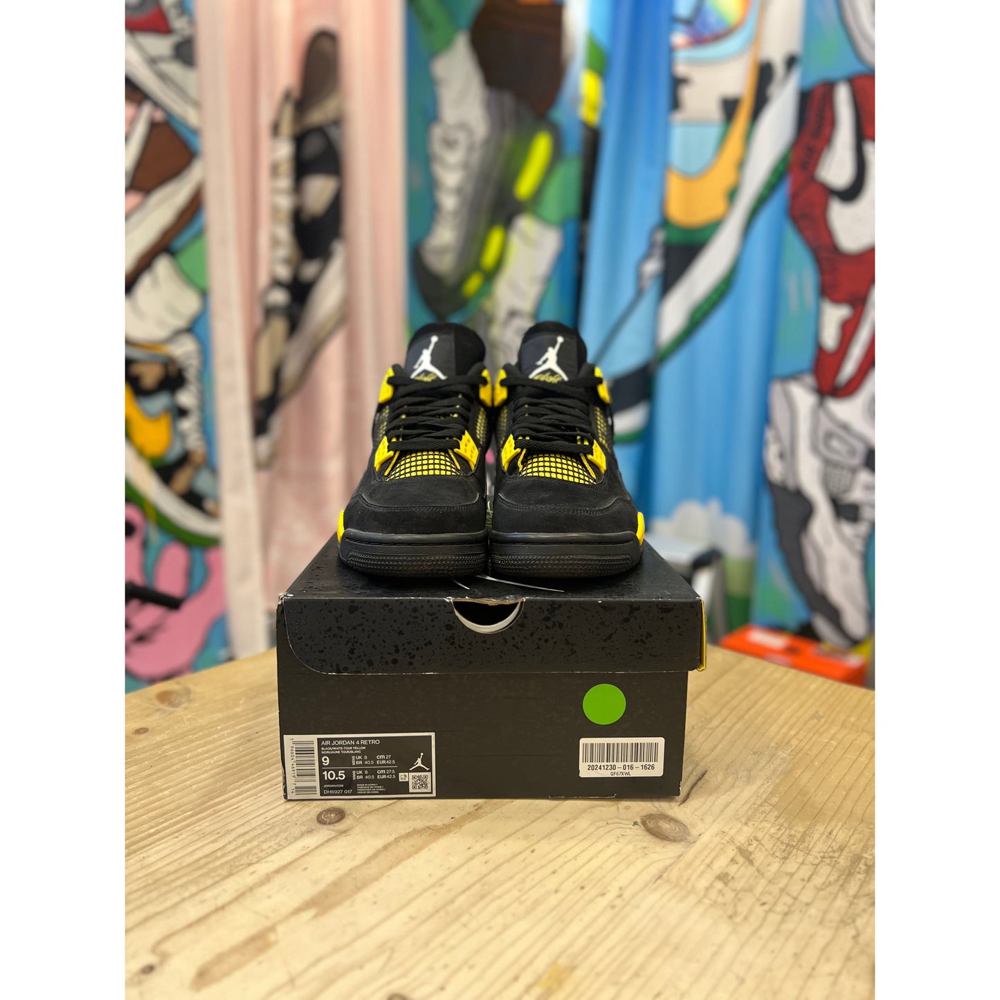 Jordan 4 Retro Yellow Thunder UK8